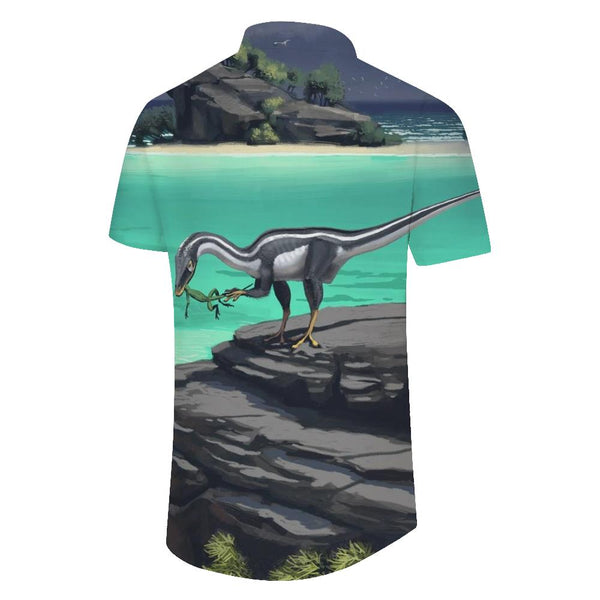
Dinosaur Era Men's Hawaiian Fun Animals Four Seasons Shirt Short Sleeve Button-Down Summer Beach Shirt Short Sleeve
                