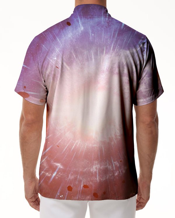 
3D printed Hawaiian shirt colorful meteor shower men's daily vacation beach party short-sleeved shirt colorful
                