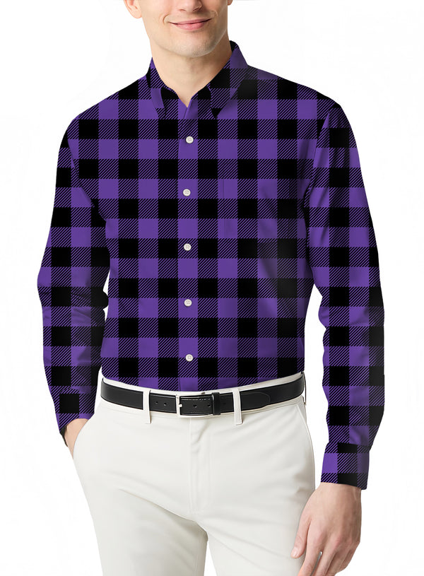 Soft Flannel Classic Plaid Men's Shirt with a Slim Fit