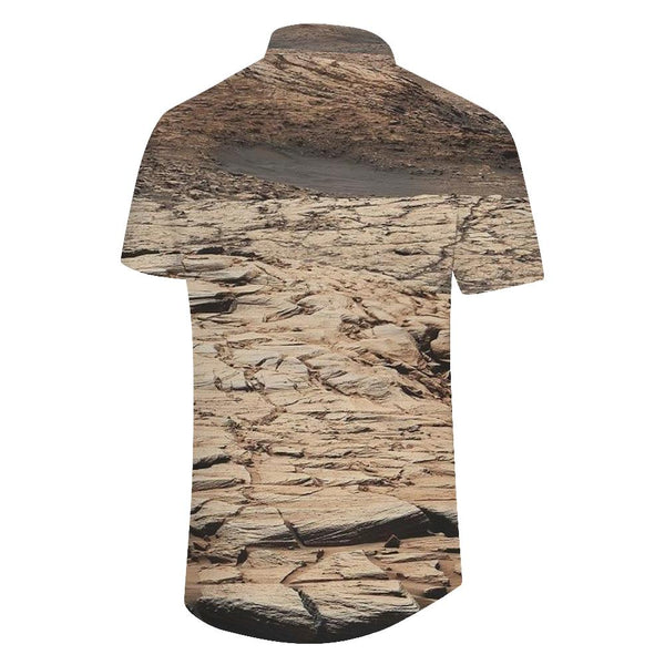 
3D Printed Button Lapel Short Sleeve Shirt Comfortable Breathable Fashion Trend Hawaiian Beach Top
                