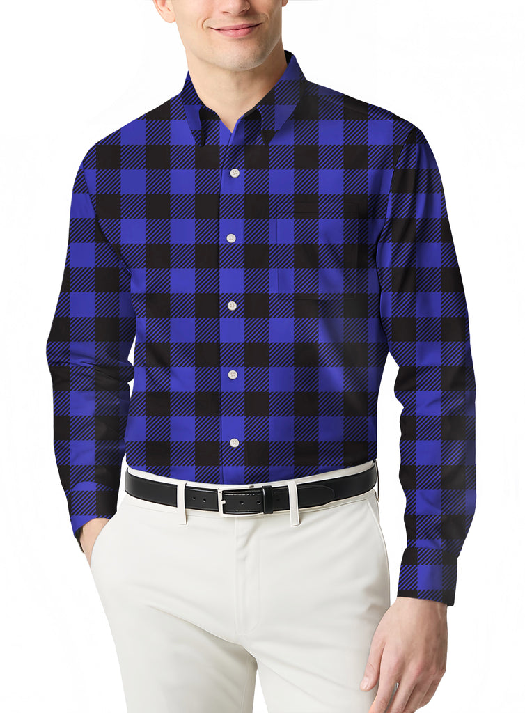 Premium Cotton Flannel a High-Quality Long Sleeve Plaid Shirt for Men