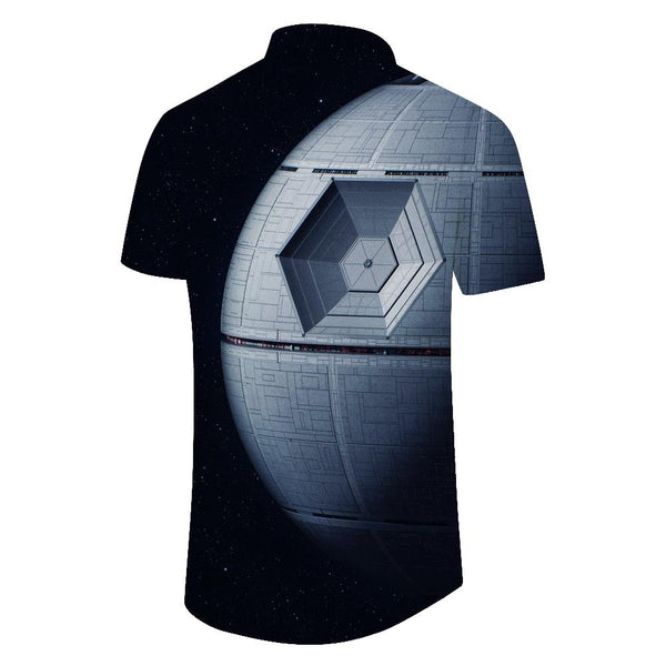 
Hawaiian button-down lapel pocket short-sleeved shirt fashionable 3D digital printing pattern summer men's casual loose style shirt
                