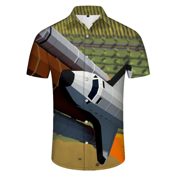 
Kids Toy Airplane Short Sleeve Front Pocket Trendy Party Holiday Summer Men Hawaiian Shirt Beach Casual
                