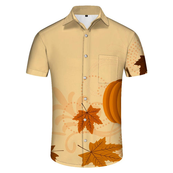 
Men's Thanksgiving Hawaiian Shirt Graphic Casual Button Short Sleeve Shirt Fun Party Beach Shirt
                