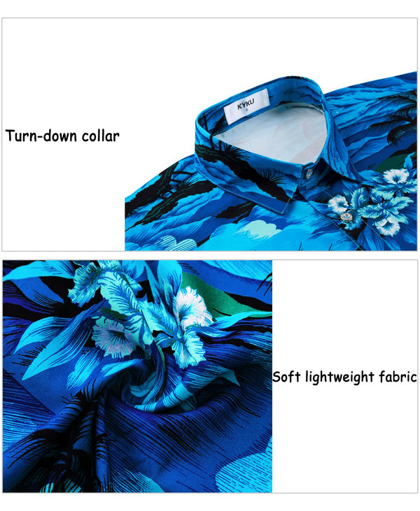 
Hawaiian Shit for Men Beach Summer Mens Buton Down Short Sleeve Shit Tropical Vacation Casual Clothes
                