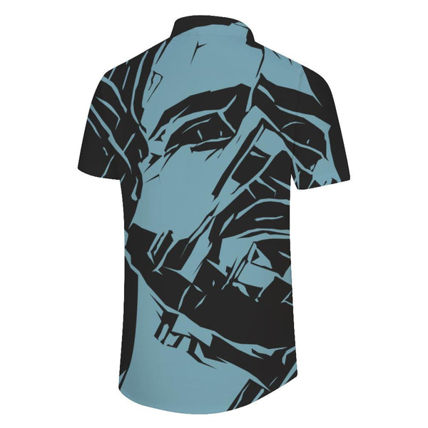 
Cole printed pattern printing comfortable breathable beach party casual tropical short-sleeved Hawaiian short-sleeved full of personality
                