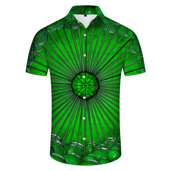 
Visual Emerald New Men's Daily Fishing Hawaiian Tropical Shirt Short Sleeve Beach Button Abstract Print Beachwear Beach Party
                