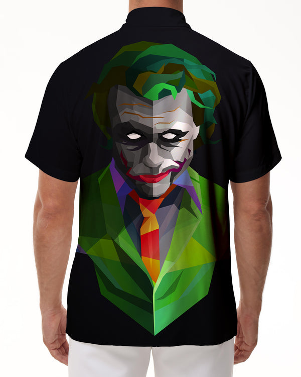 
Horror Movie Collar Short Sleeve Clown Fashion Men's Casual Tops Loose Everyday Hawaiian Short Sleeve Shirt
                