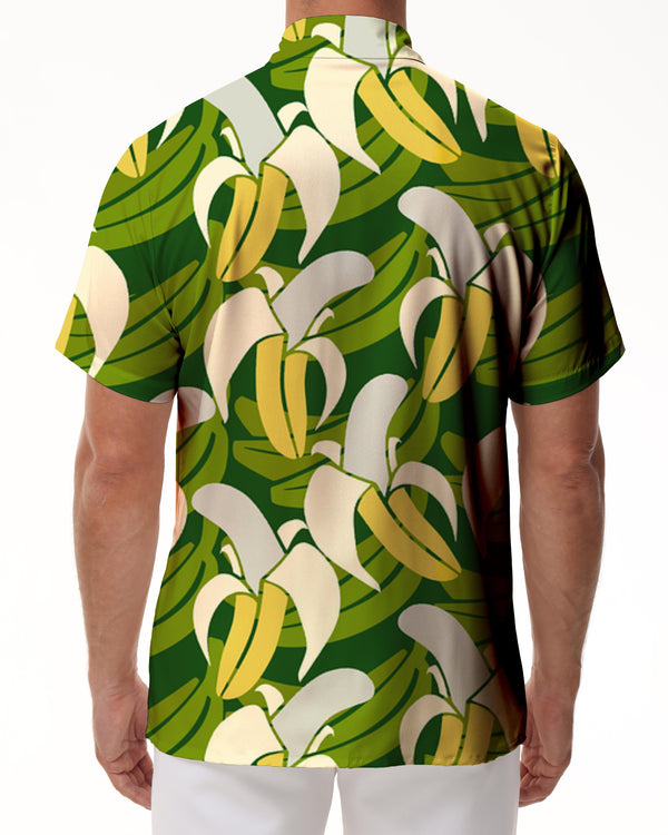 
Banana 3d Print Shirt Men Summer Vacation Tropical Plant Pattern Short Sleeve Hawaiian Shirt Button Lapel Hawaiian Shirt
                