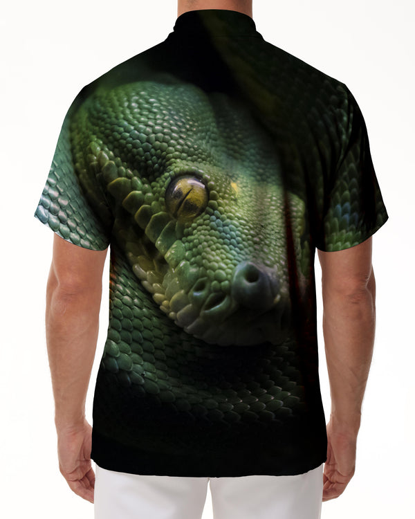 
Snake men's summer shirt short sleeve daily travel fashion casual Hawaiian tropical four seasons beach clothes
                