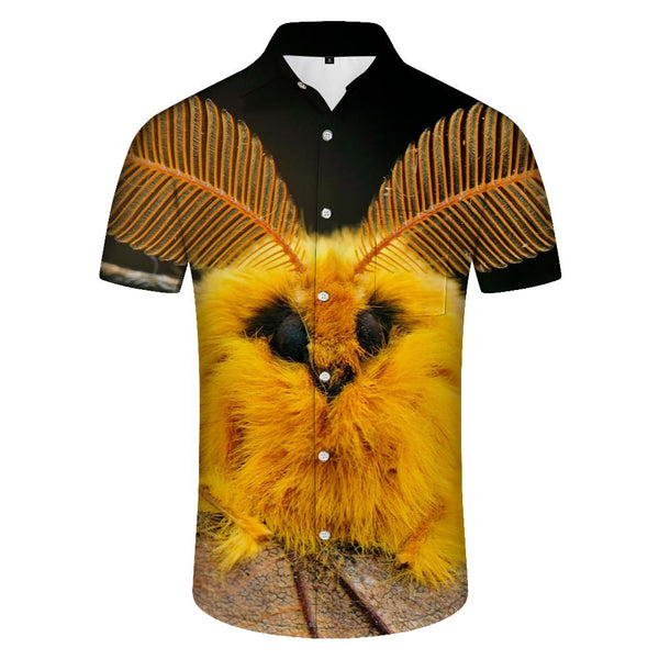 
Yellow cartoon animals men's hawaiian shirt vintage casual clothing shirt street style beach summer 3d print
                