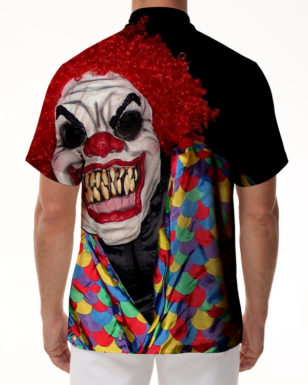 
Mask Clown Fashion Abstract Personalized Men's Button Hawaiian Shirt Summer Beach Shirt Printed Shirt Short Sleeve
                