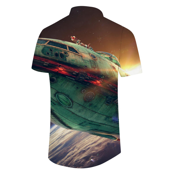 
Outer Space Print Shirt Men Button Fishing Short Sleeve Men Tropical Fashion Style Short Sleeve Lapel Shirt Short Sleeve
                