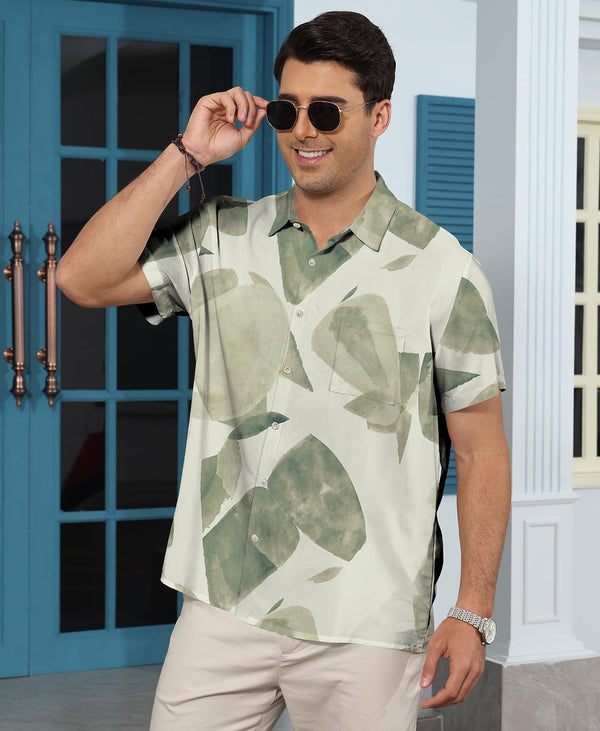 
Hawaiian Shit for Men Beach Summer Mens Buton Down Short Sleeve Shit Tropical Vacation Casual Clothes
                