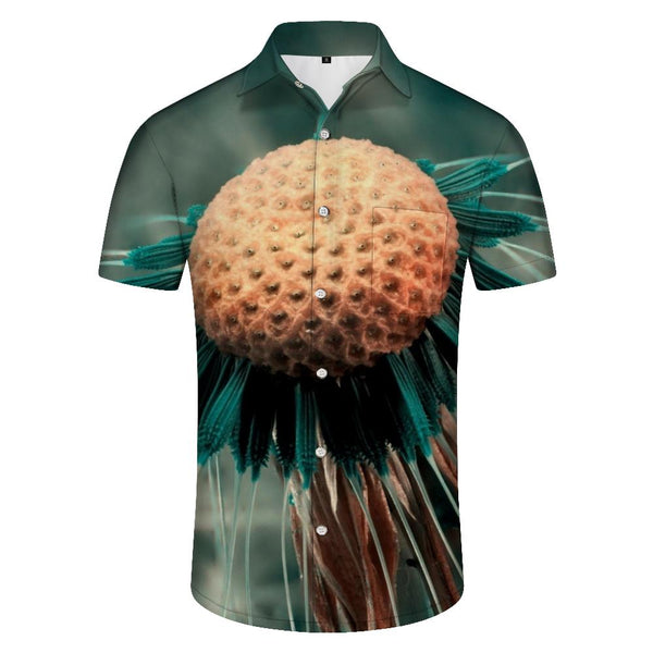 
Men's Hawaiian Shirt Flower Bud Loose Short Sleeve Button Summer Beach Shirt Casual Fun
                