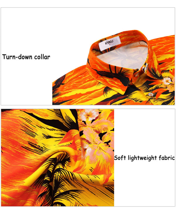 
Hawaiian Shit for Men Beach Summer Mens Buton Down Short Sleeve Shit Tropical Vacation Casual Clothes
                