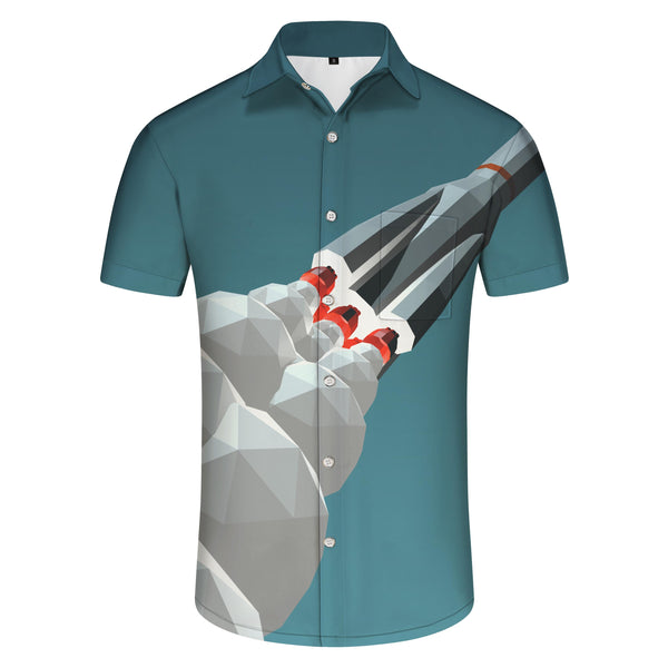 
Planet Cartoon Rocket Men's Hawaiian Shirt Casual Short Sleeve Button Beach Short Sleeve
                