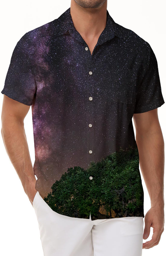 China men's beach shirts men's summer fashion tops shirts seaside casual beach print shirts elegant breathable