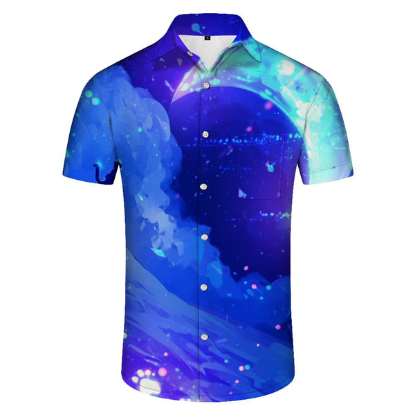 
Printed Button-Down Shirt Hawaiian Tropical Casual Shirt Comfortable Fashion Breathable Lapel Short Sleeve Men
                