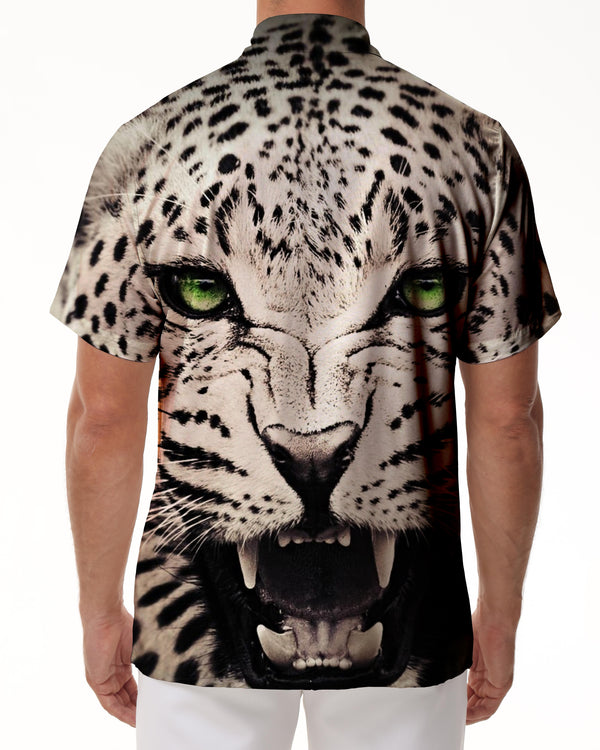 
Leopard Black and White Pattern Animal 3D Printing Men Breathable Fashion Hawaiian Button Tropical Retro Trendy
                