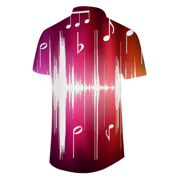 
Sonic Pattern Men's Loose Short Sleeve Shirt 3D Printed Button Beach Shirt Casual Hawaiian Shirt Pink
                