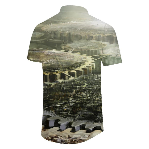 
Personalized men's casual short-sleeved shirt for daily travel, beach vacation, Hawaiian shirt, simple
                