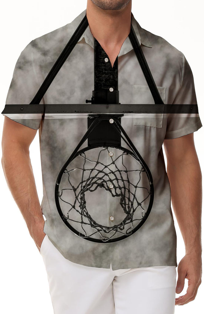 Sports Basketball Dry Style Vintage Hawaiian Shirt Summer Short Shirt Men Casual Loose Printed Classic