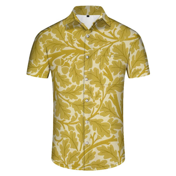 
Hawaii 3d print pattern men's casual daily summer short-sleeved button leisure vacation seaside beach short-sleeved
                