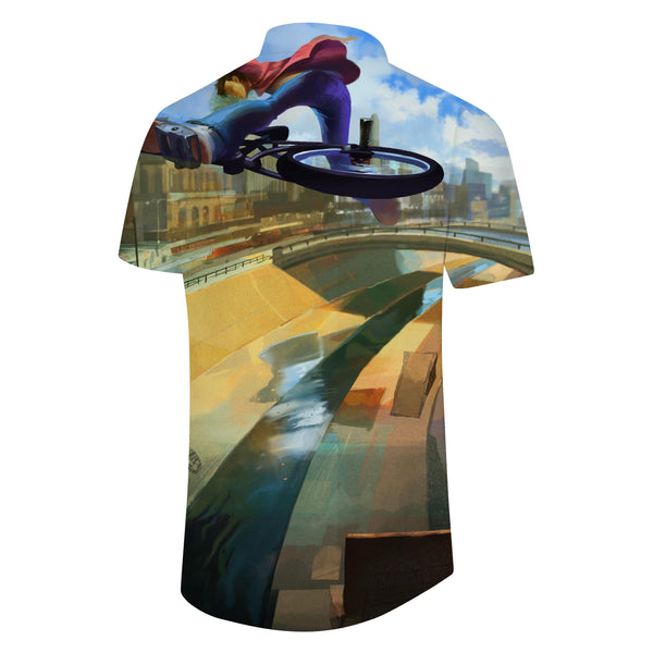 
Cycling Mens Hawaiian Shirt Summer Beach Tropical Short Sleeve Button Shirt Short Sleeve
                