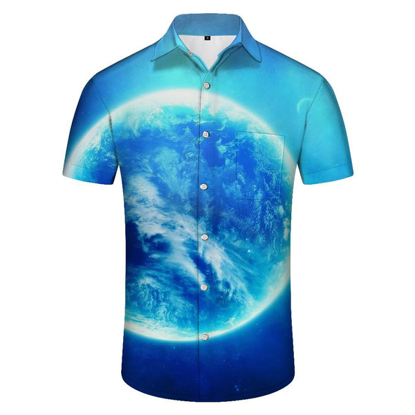 
Universe Planet Men's Shirt Short Sleeve Button Beach Shirt Tropical Vacation Seaside
                