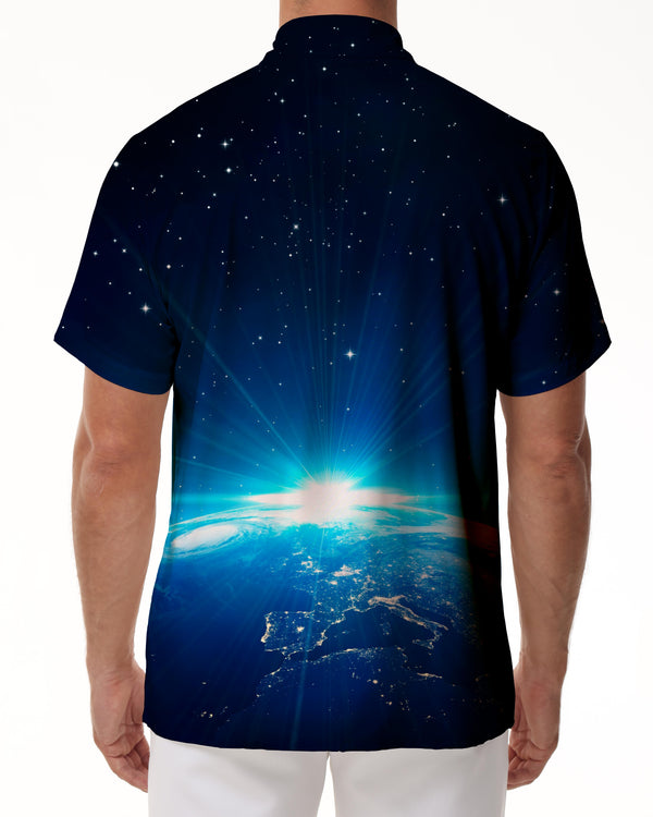 
Space Galaxy Hawaii 3d Printed Pattern Men's Button Shirt Casual Summer Galaxy Short Sleeve
                