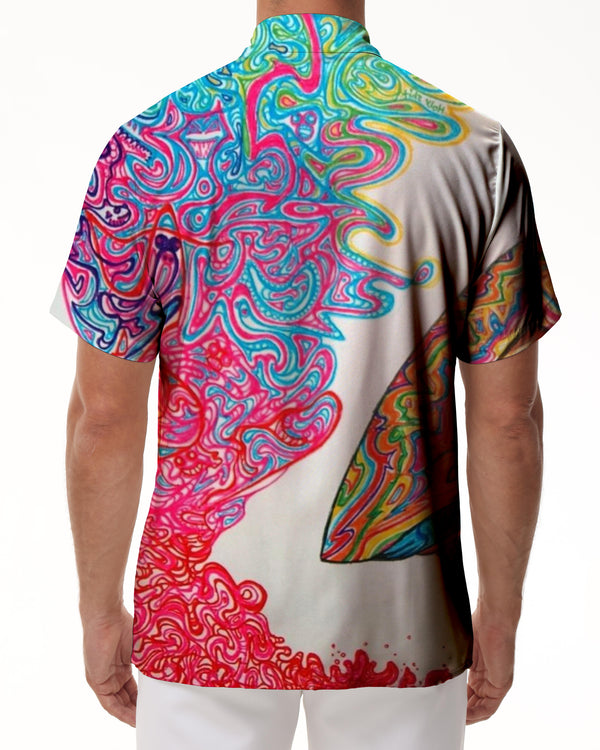 
Spray Paint Psychedelic Summer Short Sleeve Shirt Pattern 3D Full Print Hawaiian Shirt Casual Shirt Breathable
                
