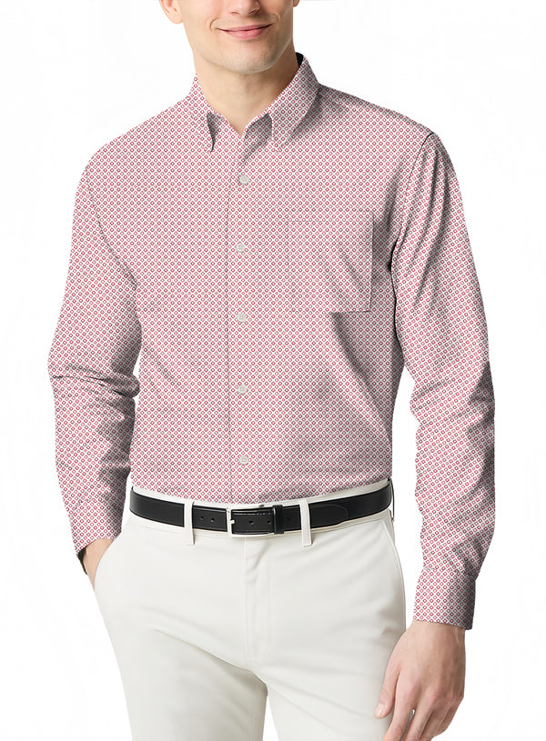 Your New Favorite Polo a Micro Print Long Sleeve Shirt for Summer