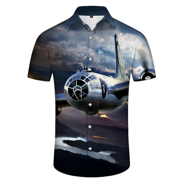 
Mens Hawaiian Shirt Short Sleeve Button Down Tropical Shirt Casual Summer Shirt Beach Wear
                