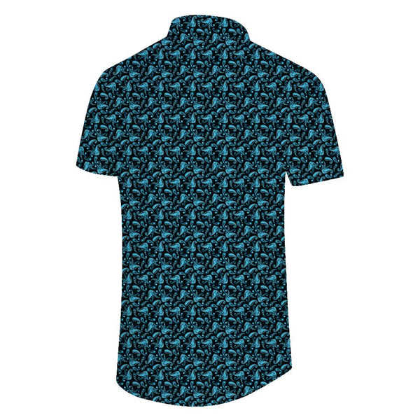 
Art Pattern Designer Fashion Shirt Casual Woven Polyester Hawaiian Button Style Casual Short Sleeve Button Shirt Blue
                