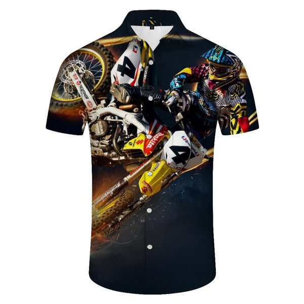 
Street Japanese Anime Men's Printed Shirt Short Sleeve Hawaiian Shirt Breathable Beach Top Outdoor Fishing
                