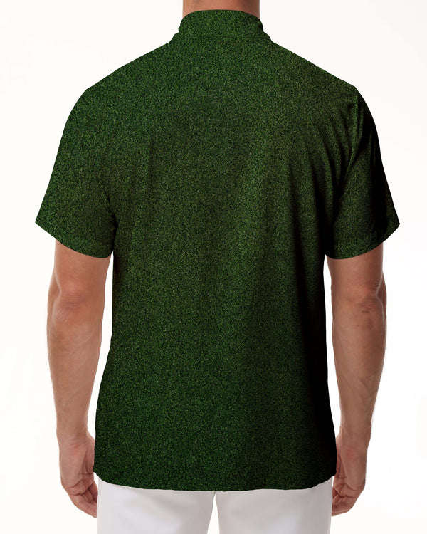 
Green Floral Petals Pattern Men's Casual Button Shirt Short Sleeve Fashion Shirt Summer Shirt
                