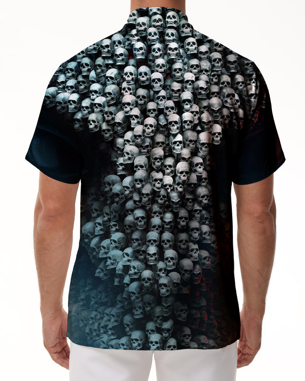 
Horror Hawaiian Shirt 3d Skull Print Mens Fashion Casual Button Shirt Beach Shirt Clothing Beach Party
                