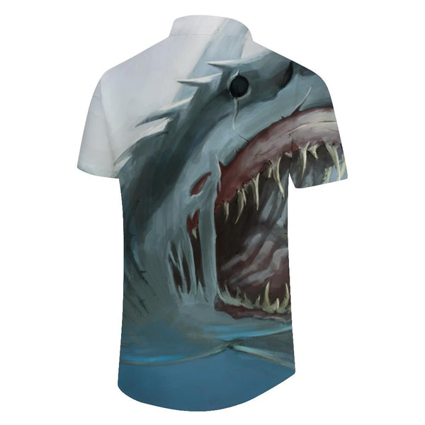 
Ocean Overlord Lazy Men's Short Sleeve Shirt Summer Beach Style Loose Casual Men's Short Sleeve Shirt Holiday Beach
                