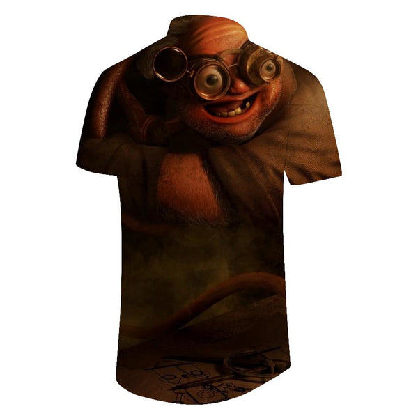 
Funny Cartoon Pig Hawaiian Tropical Four Seasons Button-Down Lapel Pocket Men's Short Sleeve Button Shirt Beach Top
                