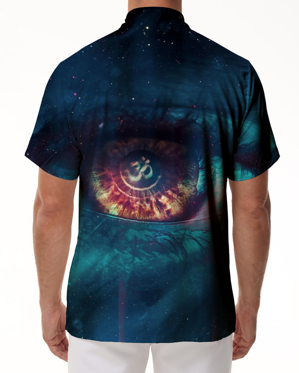 
Movie Fantasy Beautiful Pupil Hawaiian Button Four Seasons Men's Casual Summer Four Seasons 3D Digital Printing
                