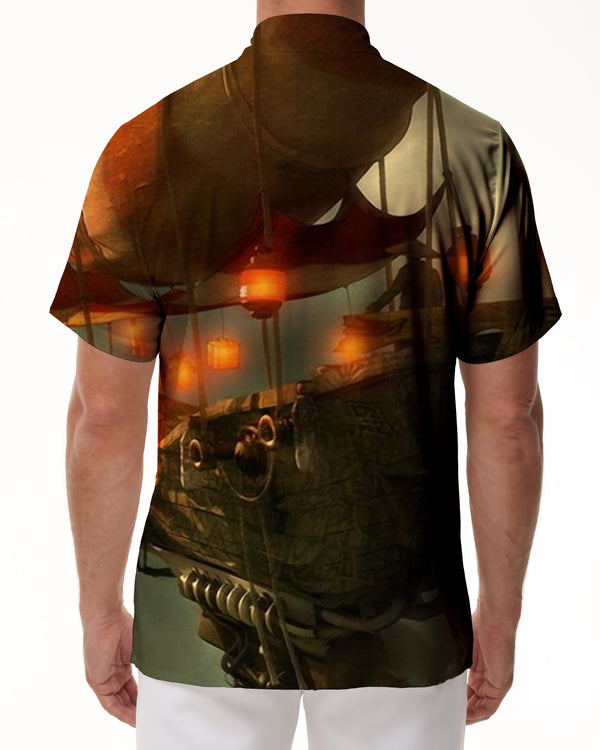 
Men's Loose Breathable Hawaiian Shirt Retro Short Sleeve Regular Shirt Retro Style Printed Fashion Tops
                