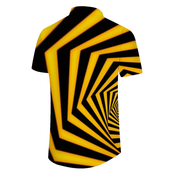 
Geometric zebra crossing men's casual print pattern fashion tops shirt tropical four seasons summer short sleeve pattern tropical
                