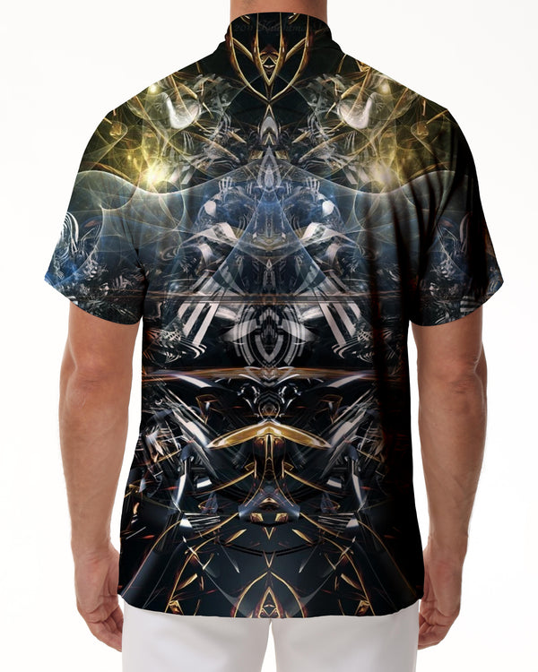 
Vintage Abstract Fractal Art Men's Shirt Fashion Hawaiian Casual Print Button Lapel Shirt
                