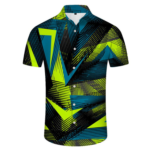 
Fun Tropical Vacation Beach Hawaii Men's Casual Regular Fit Shirt Short Sleeve Button Top
                