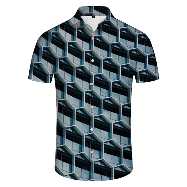 
Visual Geometric Men's Casual Loose Daily Travel Tropical Hawaii Beach Seaside Party Tops
                