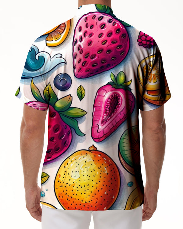 
Fashionable Hawaiian shirts for men summer short sleeves short sleeve beach summer casual shirts beach vacation shirts fruit pattern Hawaiian shirts
                