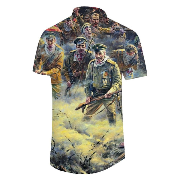 
Hawaiian Shirt Men's Casual Soviet War Summer Casual Short Sleeve Street Daily Retro Beach Top Clothing
                