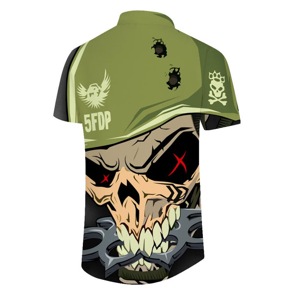 
3D Printed Tops Men Hip Hop Skull Pattern Loose Men Streetwear Summer Lapel Fashion Casual Retro Short Sleeve
                