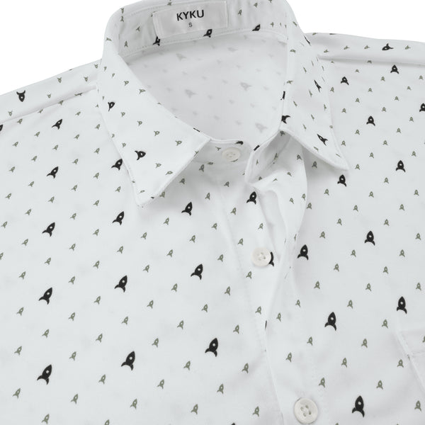 
The Perfect Casual Polo a Micro Print for Summer
                
